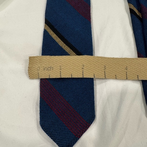 Vintage Cappellerie Barbisio Italian Men's Blue Knit Tie - Picture 8 of 8